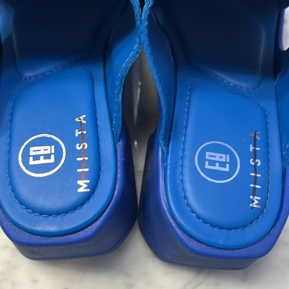E8 by Miista Tawny Blue Mules Size EU 40 or US 9.5 NWT - Picture 14 of 14